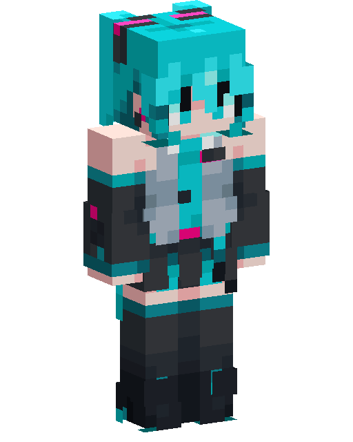 Hatsune Miku Minecraft skin