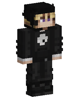 Black Skull Hoodie skin de Minecraft