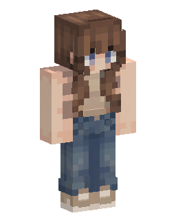 Skin Minecraft Brown Haired Girl