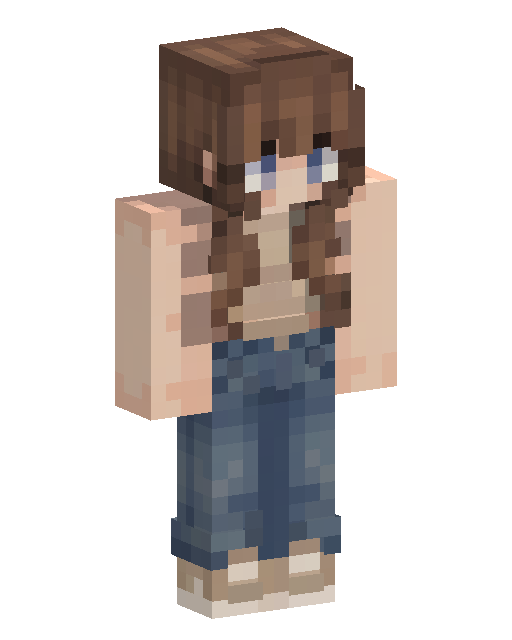 Minecraft-Skin Brown Haired Girl