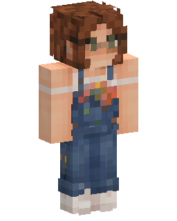 Brown Haired Overall Girl Minecraft skin