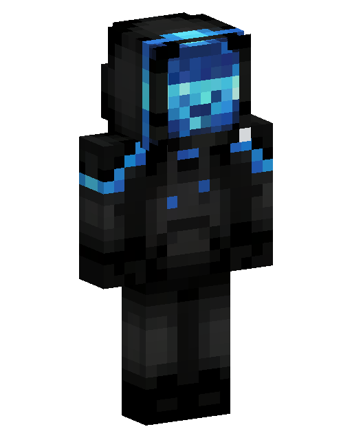 Skin de Minecraft Blue Visor Cyborg