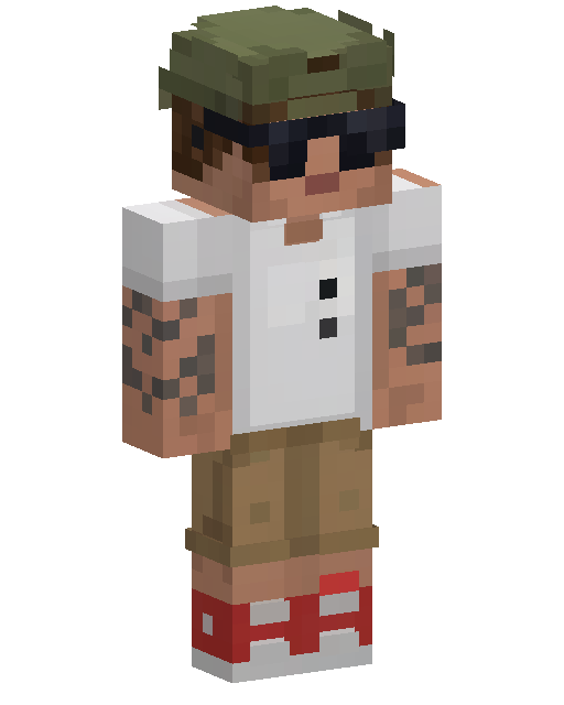 Green Cap Explorer Minecraft skin