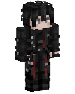 Black Red Anime Boy 的 Minecraft 皮肤