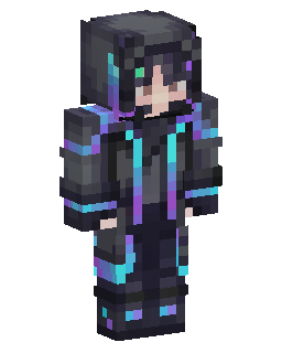Dark Hoodie Neon Gamer 的 Minecraft 皮肤