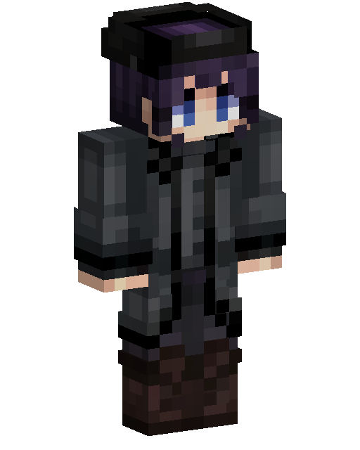 Minecraft-skin Purple Haired Streetwear Boy