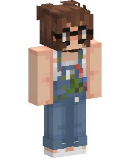 Glasses In Denim Overalls Minecraft skin