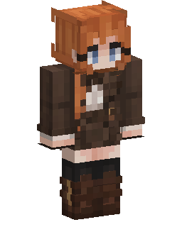 Orange Haired Girl Minecraft-Skin