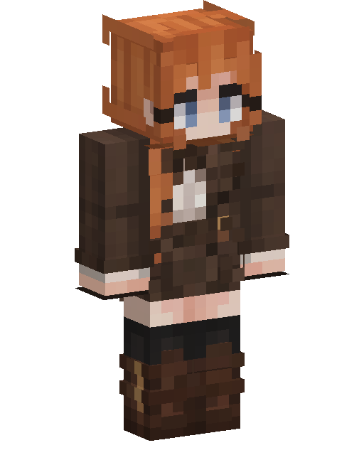 Minecraft-Skin Orange Haired Girl