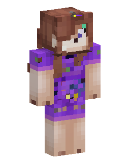 Skin Minecraft Purple Hoodie Girl