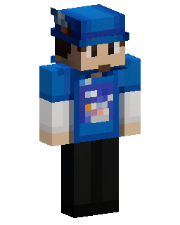 Blue Cap Gamer Minecraft skin