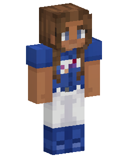 Blue And White Girl skin de Minecraft