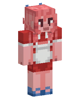 Pink Haired Maid Girl Minecraft 스킨