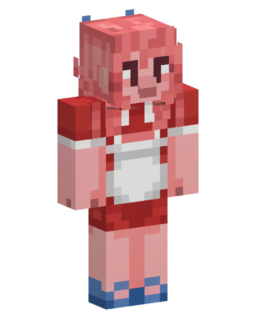 Minecraft-skin Pink Haired Maid Girl