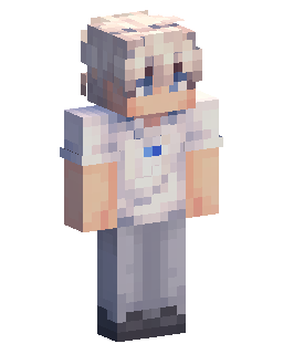 Skin Minecraft Silver Haired Anime Boy