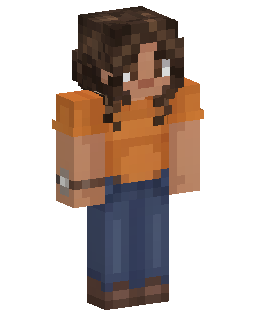 Скин Minecraft Orange Shirt Girl