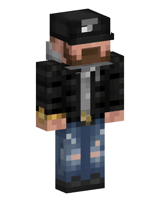 Black Jacket Man Minecraft skin