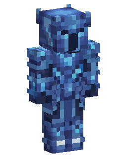 Skin Minecraft Blue Tech Armor Warrior