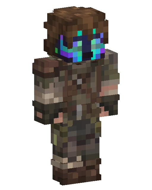Glowing Visor Wastelander Minecraft 皮肤