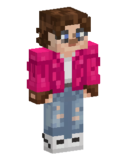 Pink Hoodie Girl Minecraft skini