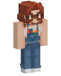 Red Haired Overall Girl Minecraft skin