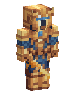 Skin Minecraft Golden Armored Knight