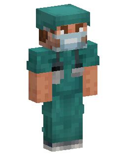Skin Minecraft Teal Scrubs Surgeon