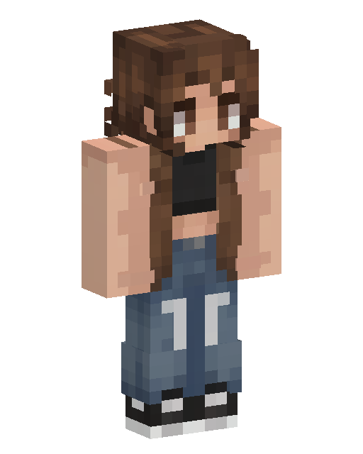 Minecraft-Skin Brown Haired Girl