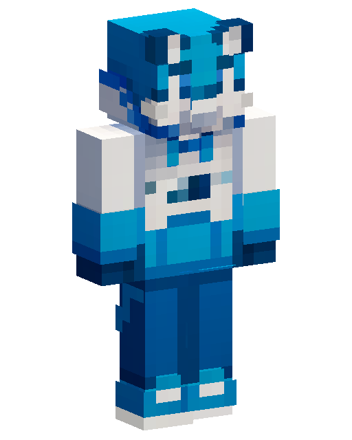 Blue Wolf Minecraft skin