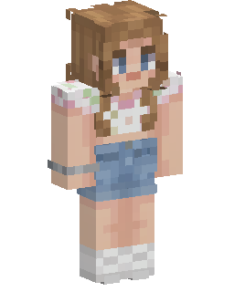 Girl In Denim Overalls skin de Minecraft