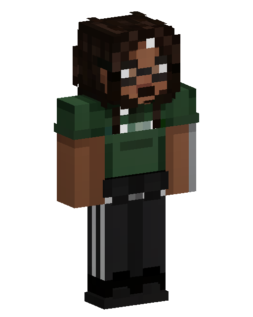 Green Sweater Brown Hair Man Minecraft 皮肤