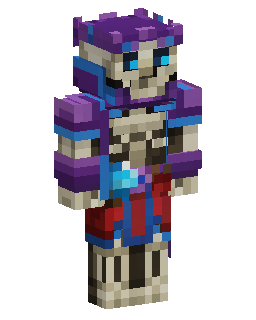Skin Minecraft Purple Skeleton Hoodie