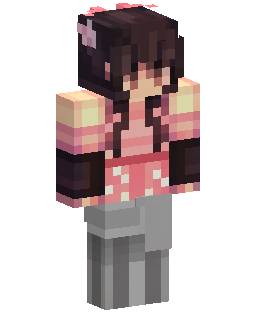 Pink Plaid Girl Minecraft skin