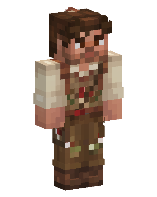 Brown Haired Adventurer Minecraft skin
