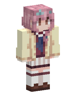 Pink Haired Schoolgirl skin de Minecraft