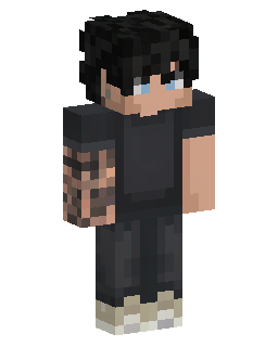 Black Haired Streetwear Boy Minecraft skin