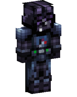 Skin Minecraft Dark Armored Warrior