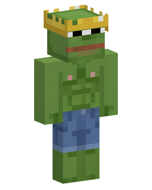 Green Crowned Ogre Minecraft skin