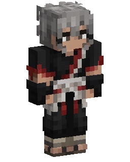 Skin Minecraft Gray Haired Ninja