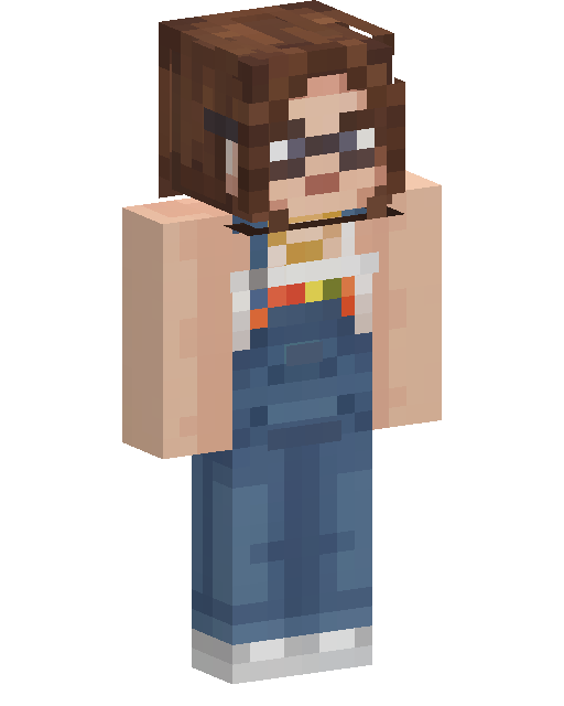 Minecraft-Skin Bearded Overall Worker