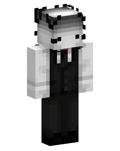 Pale Faced Suited Figure Minecraft skin