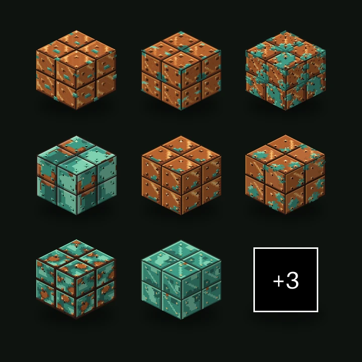 Copper Age balíček textur pro Minecraft