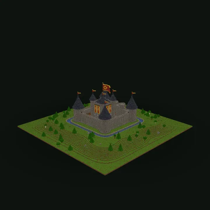 Hilltop Castle – stavba v Minecraftu