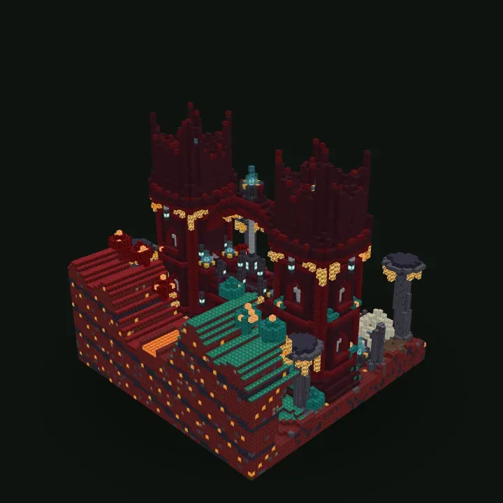 Nether Fortress Gate Minecraft build