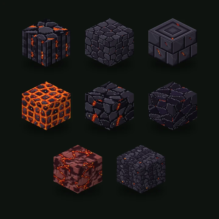Active Volcano balíček textur pro Minecraft