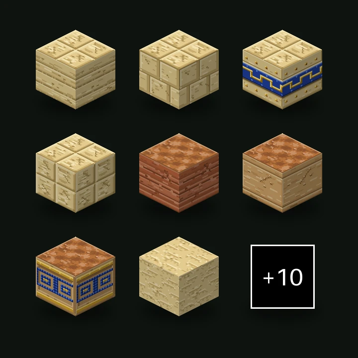 Ancient Desert Temple balíček textur pro Minecraft