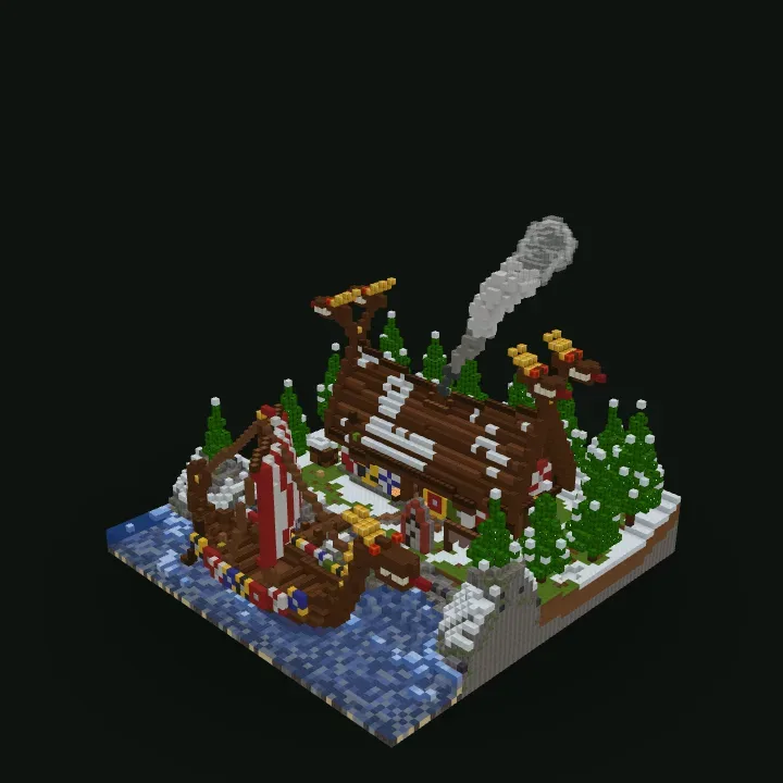 Viking Longhouse Minecraft build