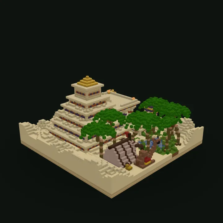 Desert Oasis Temple – stavba v Minecraftu