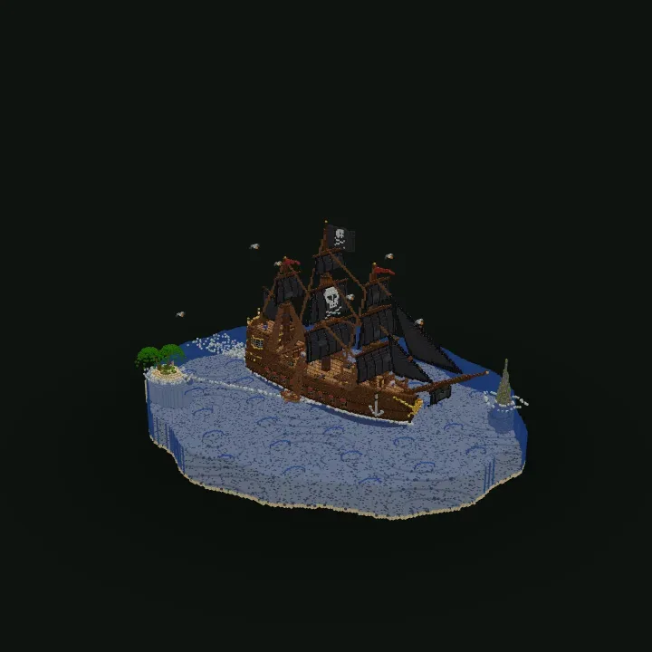 Pirate Galleon – stavba v Minecraftu