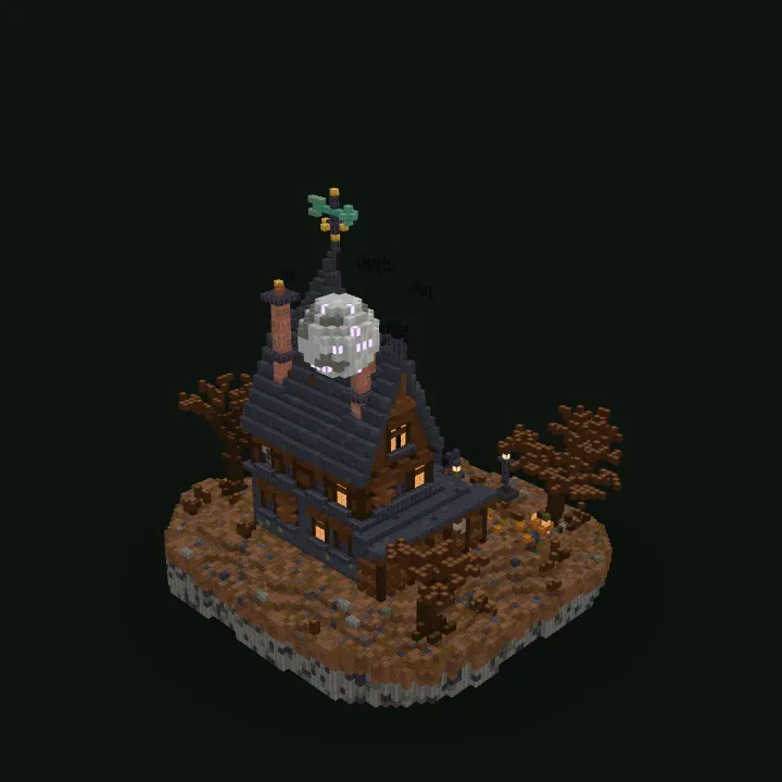 Haunted Mansion – stavba v Minecraftu